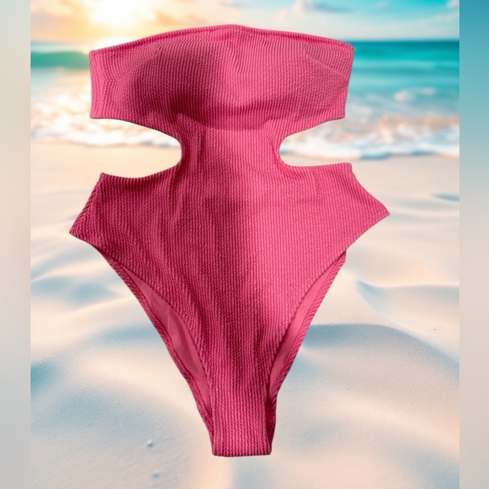 Brand new with tags one piece size M H&M pink swimsuit